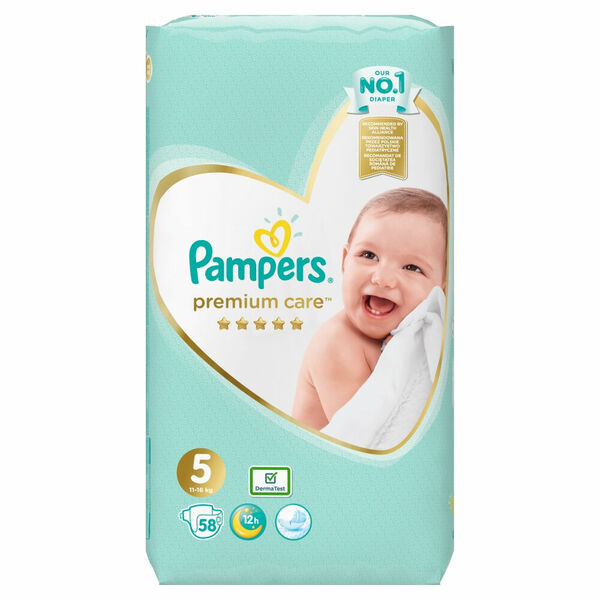PAMPERS Premium Care vel.5 Jumbo Pack 11-16kg 58 ks porovnat ceny