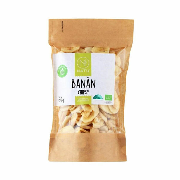NATU Banán Chipsy 80 g BIO porovnat ceny