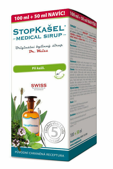 STOPKAŠEL Medical sirup Dr.Weiss 100+50ml NAVÍC porovnat ceny