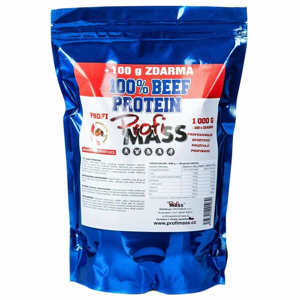 Profimass Profi 100% Beef Protein čoko/mandle 1100g porovnat ceny