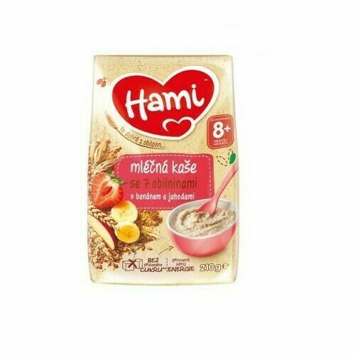 Hami ml.kaše se 7 obilninami banán jahody 210g porovnat ceny