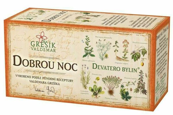 Grešík Dobrou noc čaj n.s. 20x1g Devatero bylin porovnat ceny