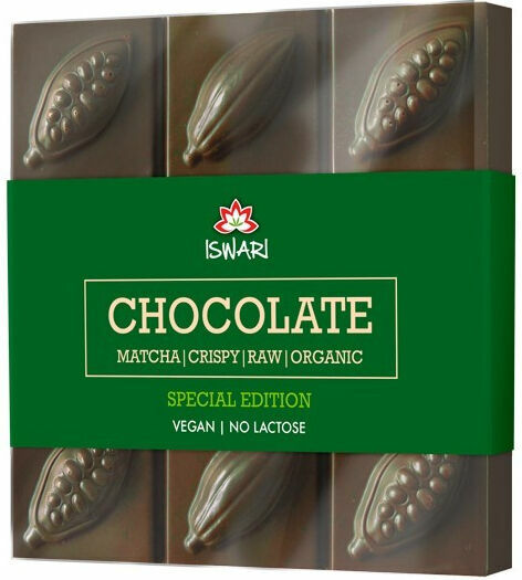 Iswari Bio bílá čokoláda Matcha 75g porovnat ceny