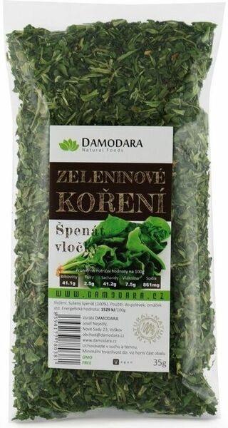 Damodara Špenát vločky 35g porovnat ceny