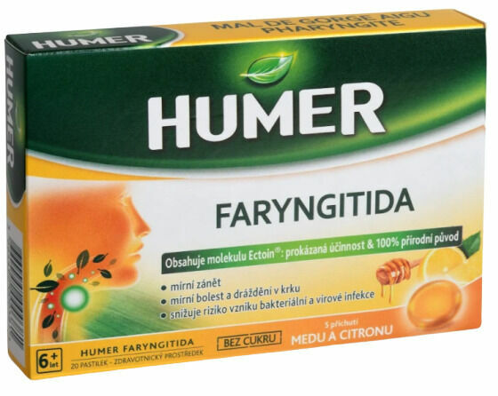 Urgo  HUMER Faryngitida pastilky med a citron 20ks porovnat ceny