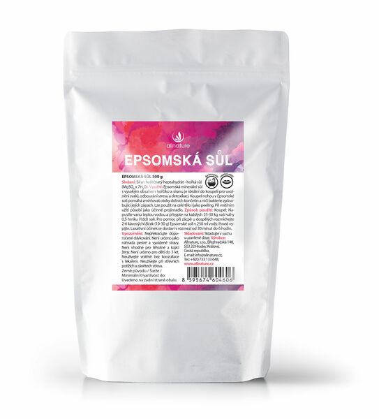 Allnature Epsomská sůl 500 g porovnat ceny
