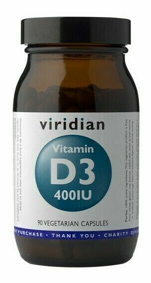 Viridian Vitamin D3 400iu 90 kapslí porovnat ceny