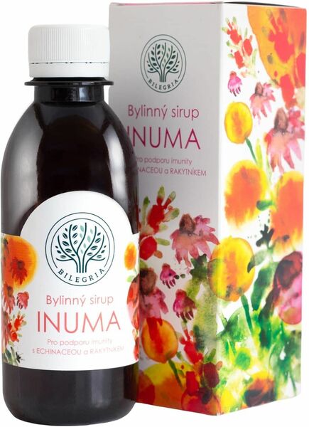 Bilegria INUMA bylinný sirup na podporu imunity, s echinaceou a rakytníkem 200ml porovnat ceny