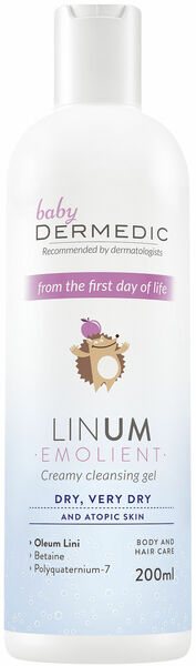Dermedic Baby Linum Emolient krémový sprchový gel 200 ml porovnat ceny