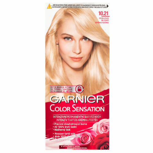 Garnier Color Sensation 10.21 Perlová Blond intenzivní permanentní barvící krém porovnat ceny