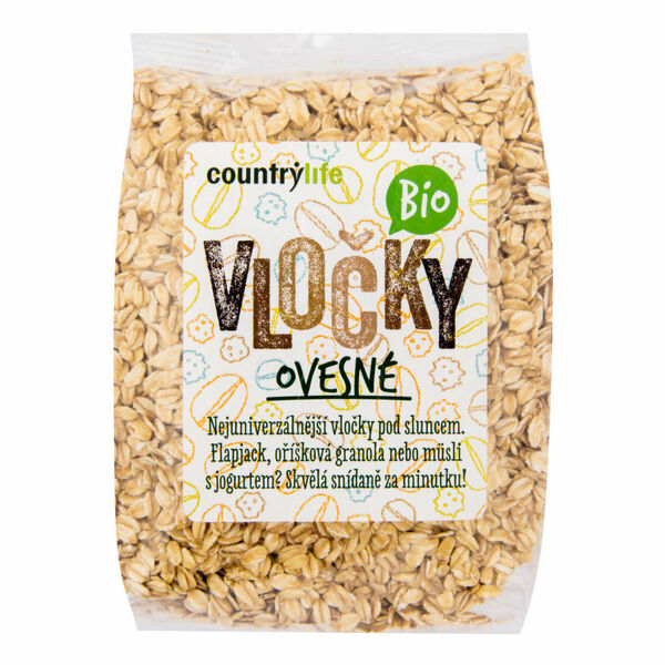 COUNTRY LIFE Vločky ovesné 500 g BIO porovnat ceny