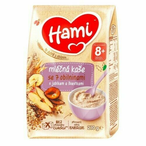 Hami ml.kaše se 7 obilnin. jablko a švestky 210g porovnat ceny