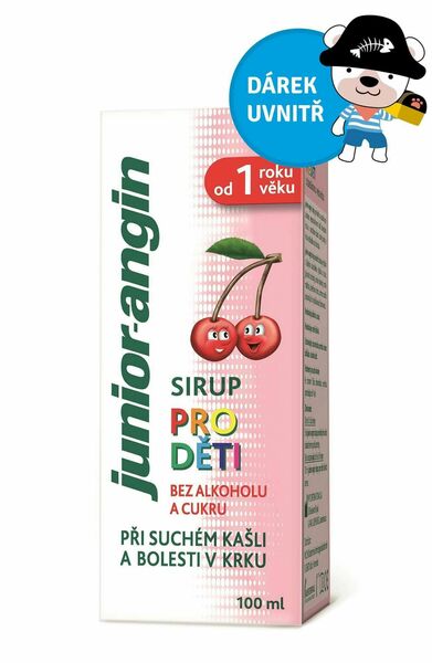 Junior-angin Sirup pro děti 100ml + Dárek dětské tetování porovnat ceny