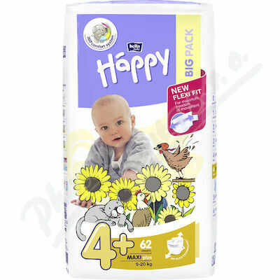 Bella Happy  Bella Baby Happy Maxi Plus Big Pack 9-20kg 62 ks porovnat ceny