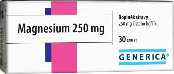 Generica Magnesium 250mg 30 tablet porovnat ceny