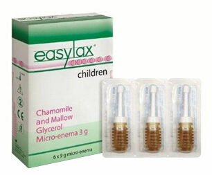 Easylax dětské projímadlo 6 ampulí 3g porovnat ceny