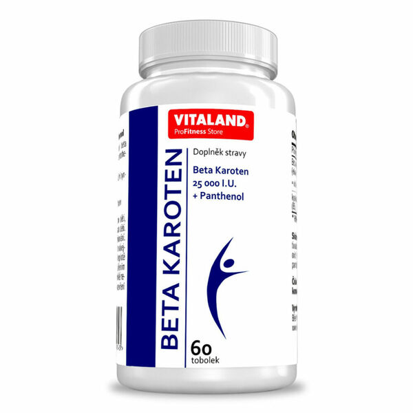 VITALAND Beta karotene 25000 I.U. + pantenol 60 tobolek porovnat ceny