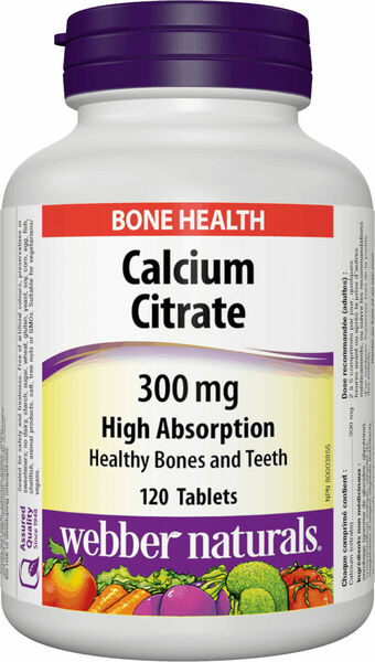Webber Naturals Vápník Citrate 120 tablet porovnat ceny