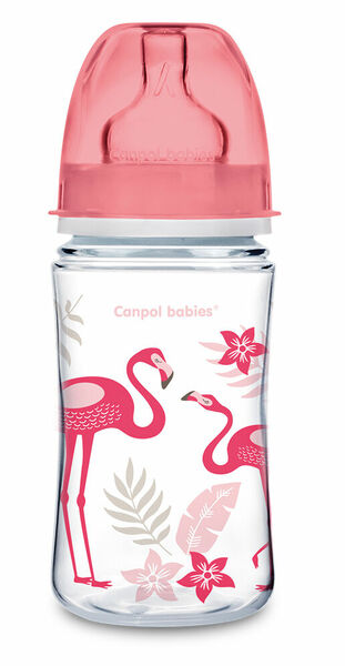 Canpol babies Láhev se širokým hrdlem JUNGLE 240 ml růžová porovnat ceny