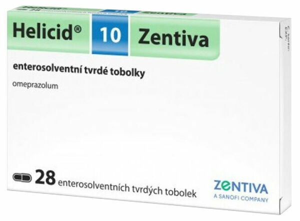 Zentiva 10 Helicid 10mg 28 tvrdých tobolek porovnat ceny