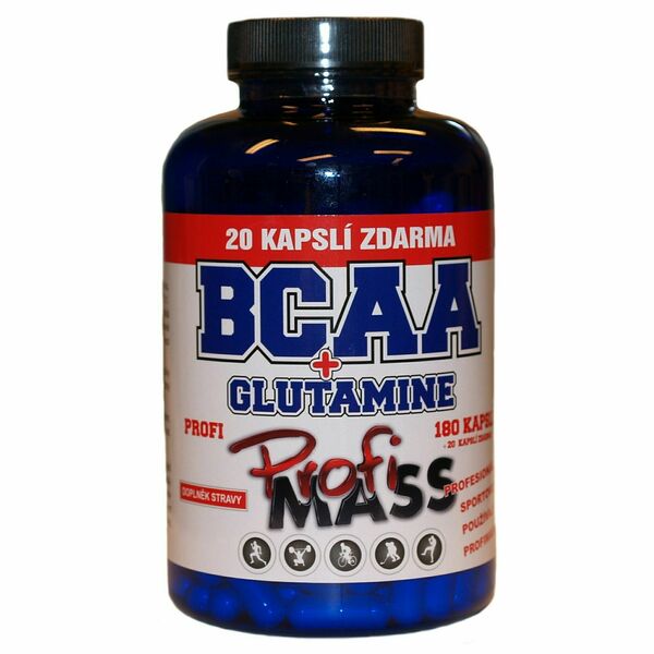 Profimass Profi BCAA + Glutamine 200 kapslí porovnat ceny