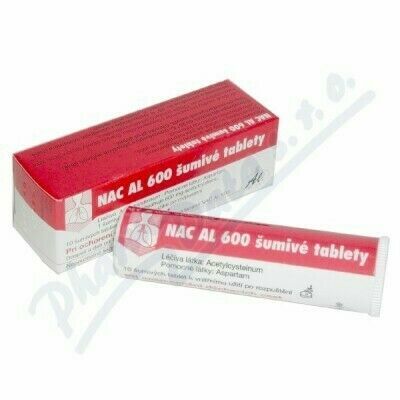 NAC AL 600 Šumivé tablety k vnitřnímu užití 10x600mg porovnat ceny