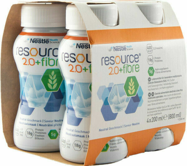 Resource 2.0 kcal Fibre Neutrální perorální roztok 4x200ml porovnat ceny