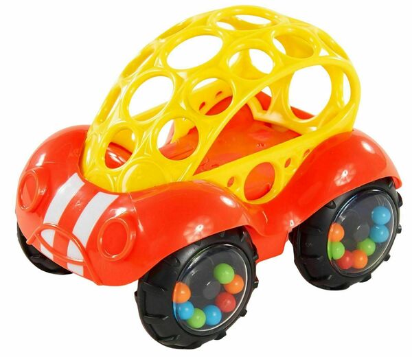 OBALL Hračka autíčko Rattle & Roll Oball™ červeno / žluté 3m+ porovnat ceny