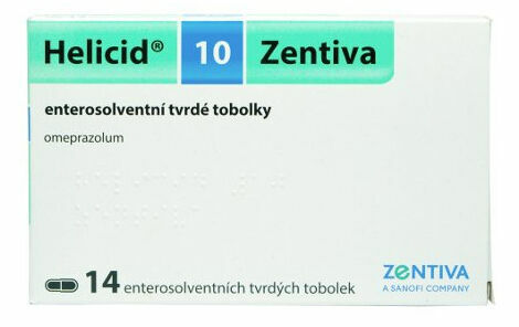 Helicid 10 Zentiva 10mg 14 tvrdých tobolek porovnat ceny