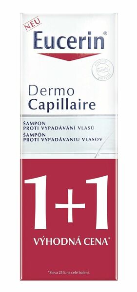 EUCERIN DermoCapillaire šampon proti vypadávání vlasů 2x250ml porovnat ceny