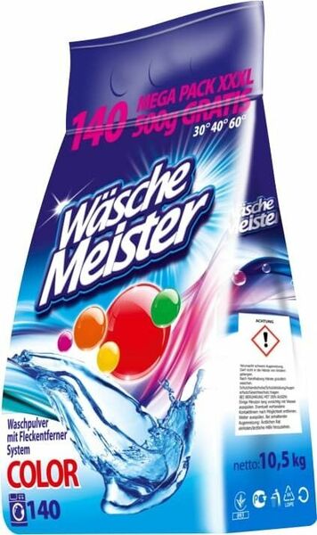 WascheMeister Prací prášek Color (140 dávek) 10,5kg porovnat ceny