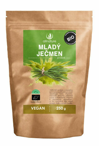Allnature Zelený ječmen prášek BIO 250g porovnat ceny