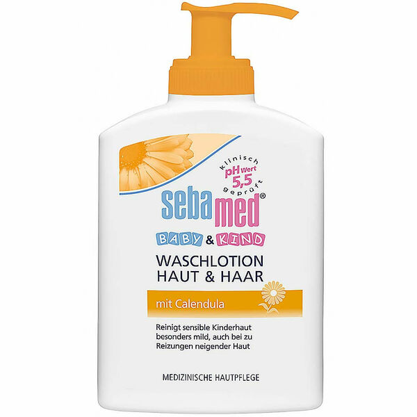 SEBAMED Baby Dětská mycí emulze na tělo a vlasy s měsíčkem 200 ml porovnat ceny