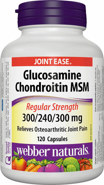 Webber Naturals Glucosamine Chondroitine MSM 840mg 120 kapslí porovnat ceny