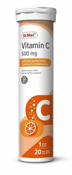 Dr.Max Vitamin C 500 mg pomeranč 20 šumivých tablet porovnat ceny