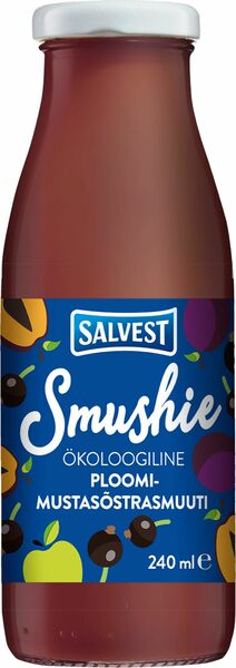Salvest Smushie BIO Ovocné smoothie s černým rybízem a švestkami 240ml porovnat ceny