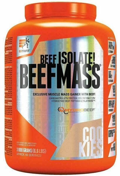 Extrifit BeefMass 3kg cookies cream porovnat ceny