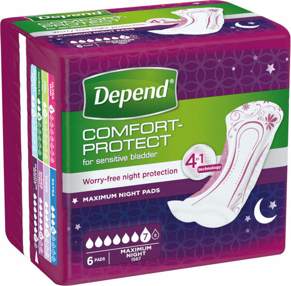 Inkontinenční vložky Depend Maximum 6ks porovnat ceny