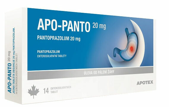 Apo-Panto 20 mg perorální tablety Enterosolventní měkká 14x20mg porovnat ceny