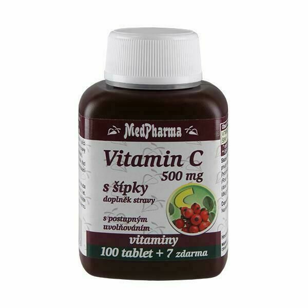 MedPharma Vitamín C 500 mg s šípky 107 tablet porovnat ceny