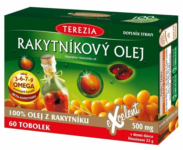 Terezia Rakytníkový olej 100 % 60 kapslí porovnat ceny