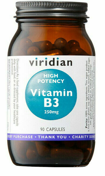 Viridian High Potency Vitamin B3 250mg 90 kapslí porovnat ceny