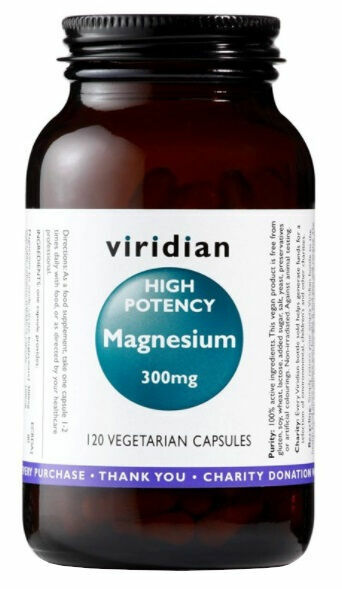 Viridian High potency Magnesium 300mg 120kapslí porovnat ceny
