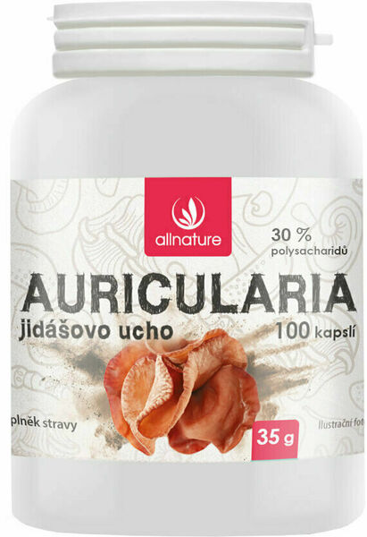 Allnature Auricularia Jidášovo ucho 100 kapslí porovnat ceny