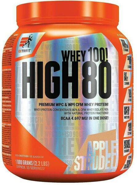 Extrifit High Whey 80 1000g jablečný štrůdl porovnat ceny