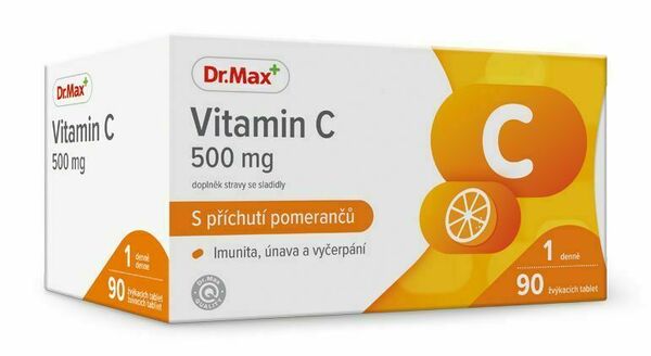Dr.Max Vitamin C 500 mg 90 žvýkacích tablet porovnat ceny