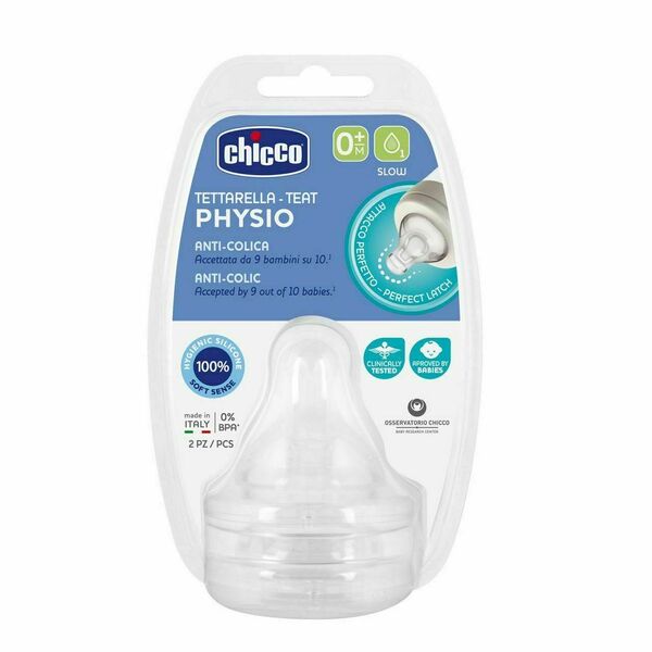CHICCO Dudlík na láhev Perfect 5 Well-Being pomalý průtok 2ks porovnat ceny