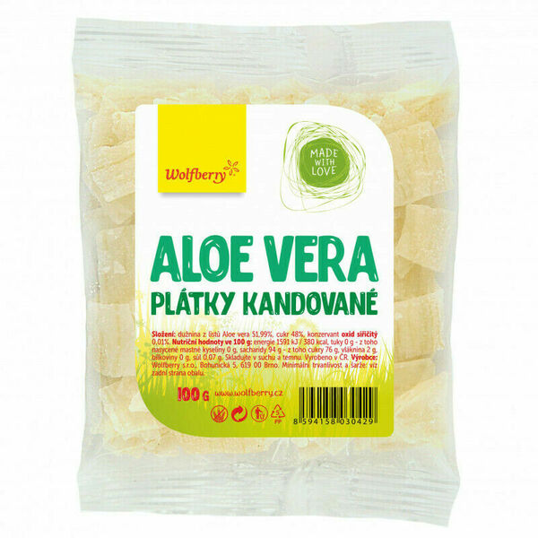 Wolfberry Aloe vera kandované plátky 100g porovnat ceny
