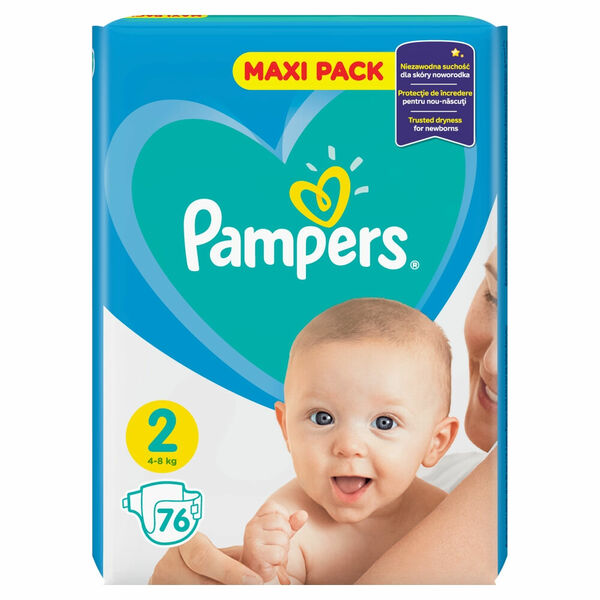 PAMPERS New Baby Vel.2 Dětské pleny 4-8kg  76 ks porovnat ceny