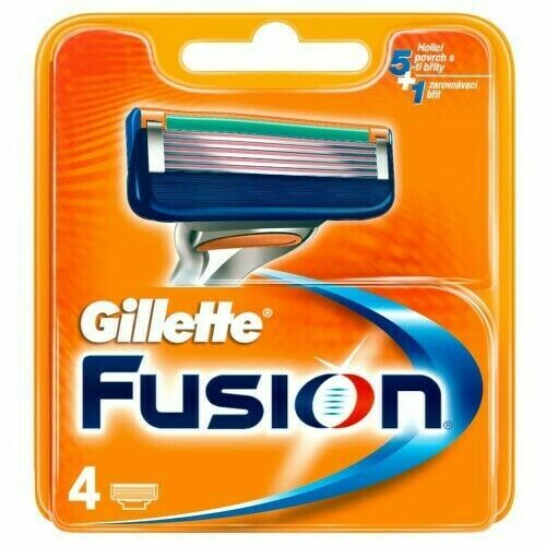 Gillette FUSION náhradní hlavice 4ks porovnat ceny